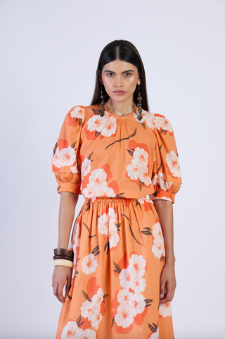 Lilly Top in Ashburn Apricot