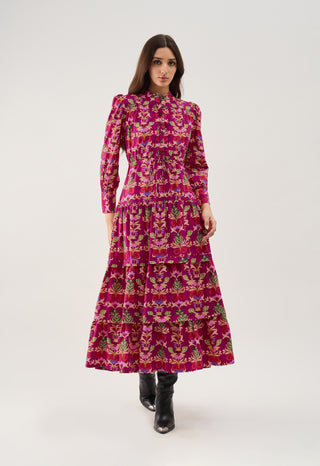 Sissi Dress in Holly Berry