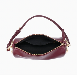Luciana Shoulder Bag in Burgundy