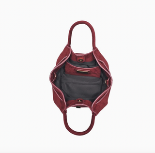Selena - Wine Faux Suede Crossbody