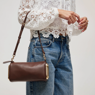 Luciana Shoulder Bag in Chocolate