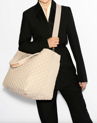 Large Metro Tote Deluxe in Buff
