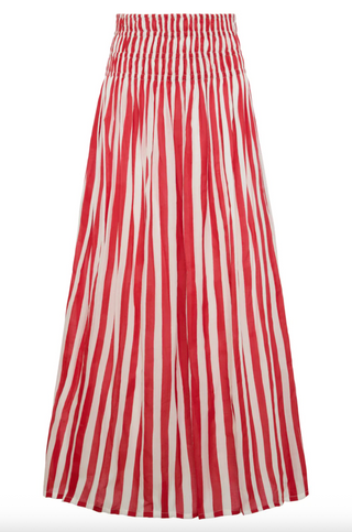 Porto Skirt in Red Stripes