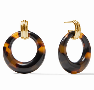 Madison Doorknocker Earring Tortoiseshell