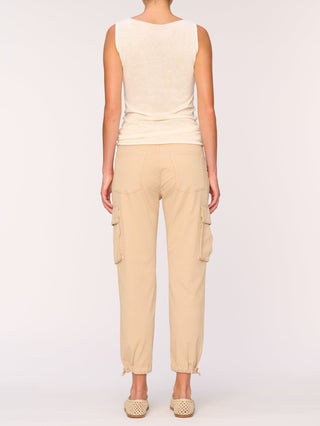 Gwen Jogger Cargo in Soft Beige