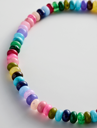 Joyce Semi-Precious Beaded Necklace in Multi