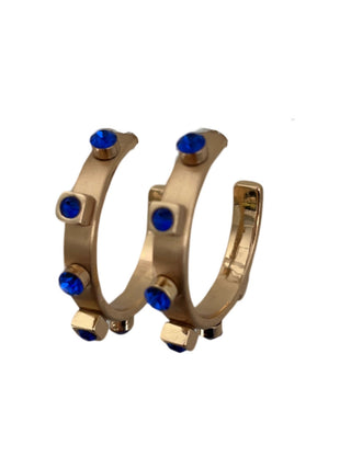 Gold Metal Jewel Hoop
