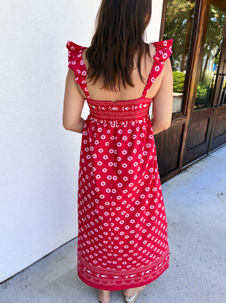 Sylvia Midi in Ember Dot