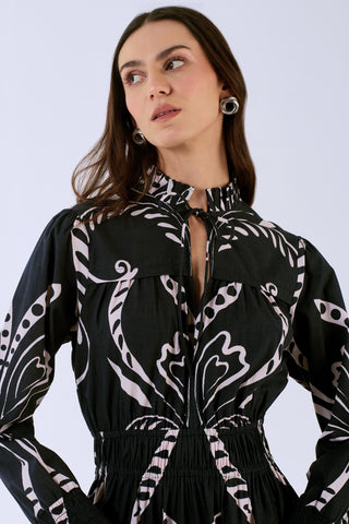 Alice Dress in Fountain Black