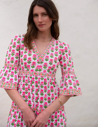 Cecilia Dress in Neon Sunset Mix