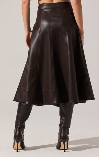 Zhuri Skirt in Dark Brown