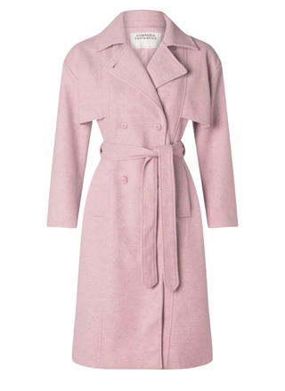 Mid Length Coat in Pink