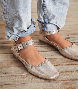Mystic Mary Jane Flats in Champagne