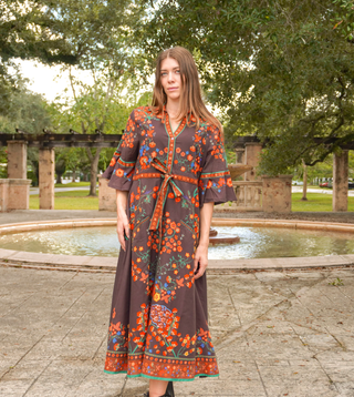 Cape Midi in Woodland Brown