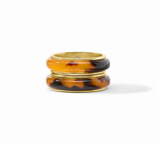 Carnaby Duet Ring Tortoiseshell 8