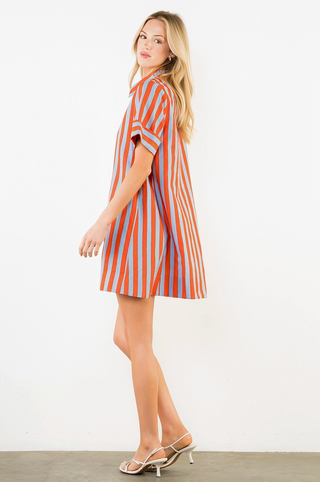 Americana Button Down Mini Dress