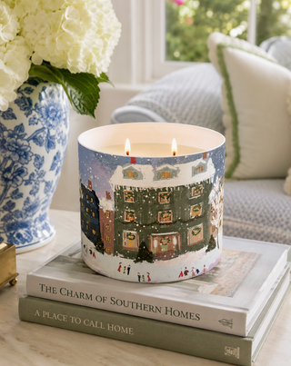 Joyeux Noel Hand Illustrated Soy Candle Double Wick
