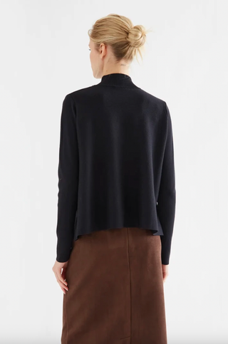 Basic Black Turtleneck Sweater