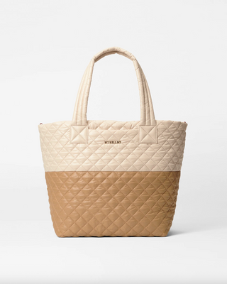 Medium Metro Tote Deluxe in Buff/Caramel