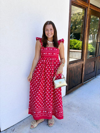 Sylvia Midi in Ember Dot