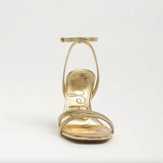 Junie Strappy Sandal in Amber Gold