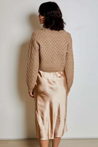 Ani Sweater Dress Combo in Almond Combo