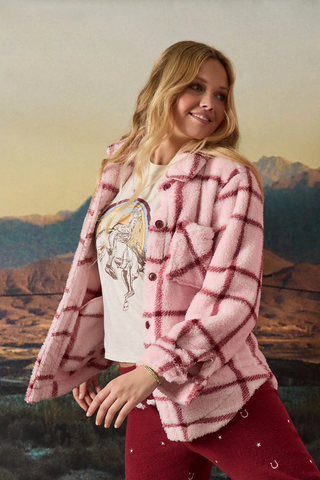 Lets Get Cozy Jacket in Pink