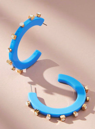 Large City Girl Jewel Hoop