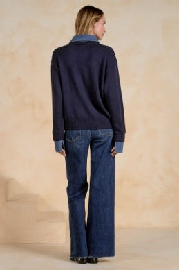The Evie Sweater in Navy
