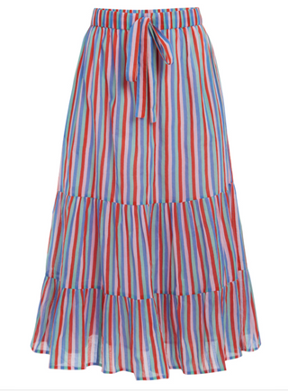 Market Skirt in Summer Stripe