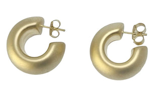Bubble Hoops-Sandblasted