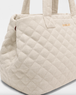 Medium Metro City Tote in Sandy Linen