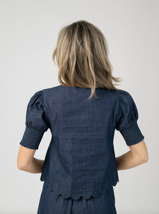 Louisa Top in Indigo