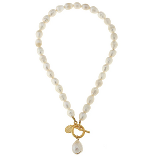 Baroque Pearl Toggle Pearl Necklace