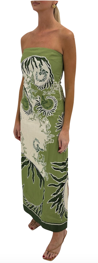 Dalton Midi Dress in Ireland Green