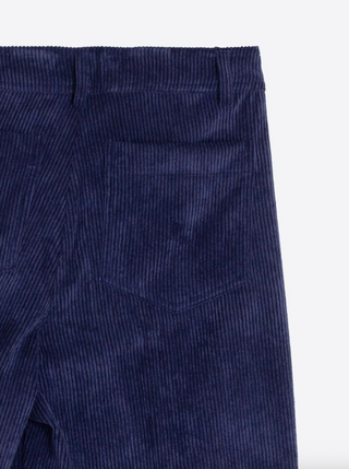 Donatella Corduroy Pants in Navy