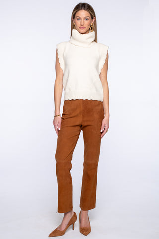 Tyler Pant in Tan Suede