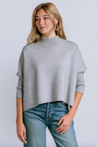 Aja Sweater in Heather Grey