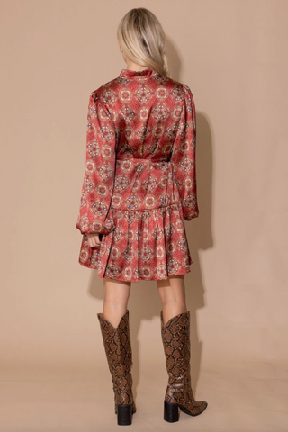 Adele Dress in Desert Jewel