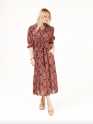 Catherine Dress in Yuletide Reserve Lurex