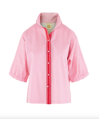 Bonny Top in Pink Carnation Stripe