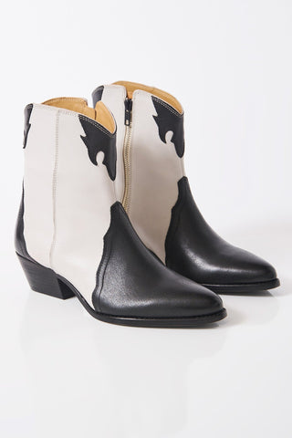 New Frontier Western Boot in Arctic Fox Combo