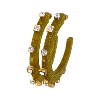 Large City Girl Jewel Hoop