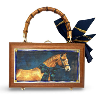 Holiday Horse in Blue Bag