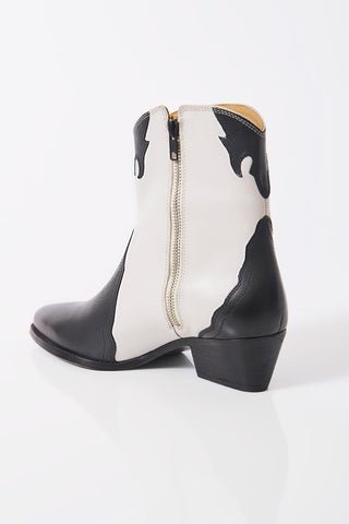 New Frontier Western Boot in Arctic Fox Combo