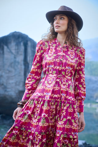 Sissi Dress in Holly Berry