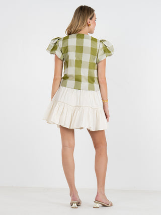 Isabella Top in Gingham