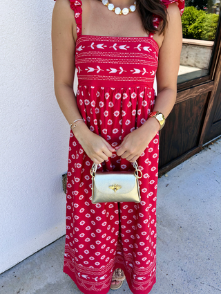 Sylvia Midi in Ember Dot