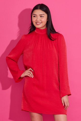 Emery Dress in Lipstick