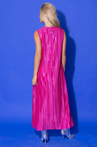 Arya Dress in Wild Pink
